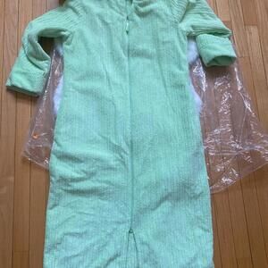 Light Green Women's Zip-Up Robe Small